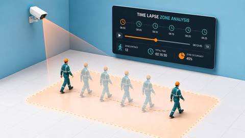 Illustration of the same monitored zone at several observation times