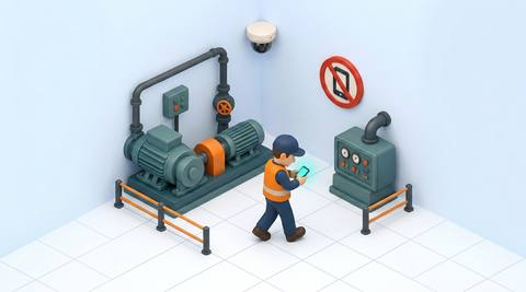 Illustrative work-zone view showing a handheld-device candidate