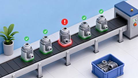 Illustration of an assembled configuration compared with a step reference