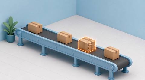 Illustration of a package compared with an approved visible packing arrangement
